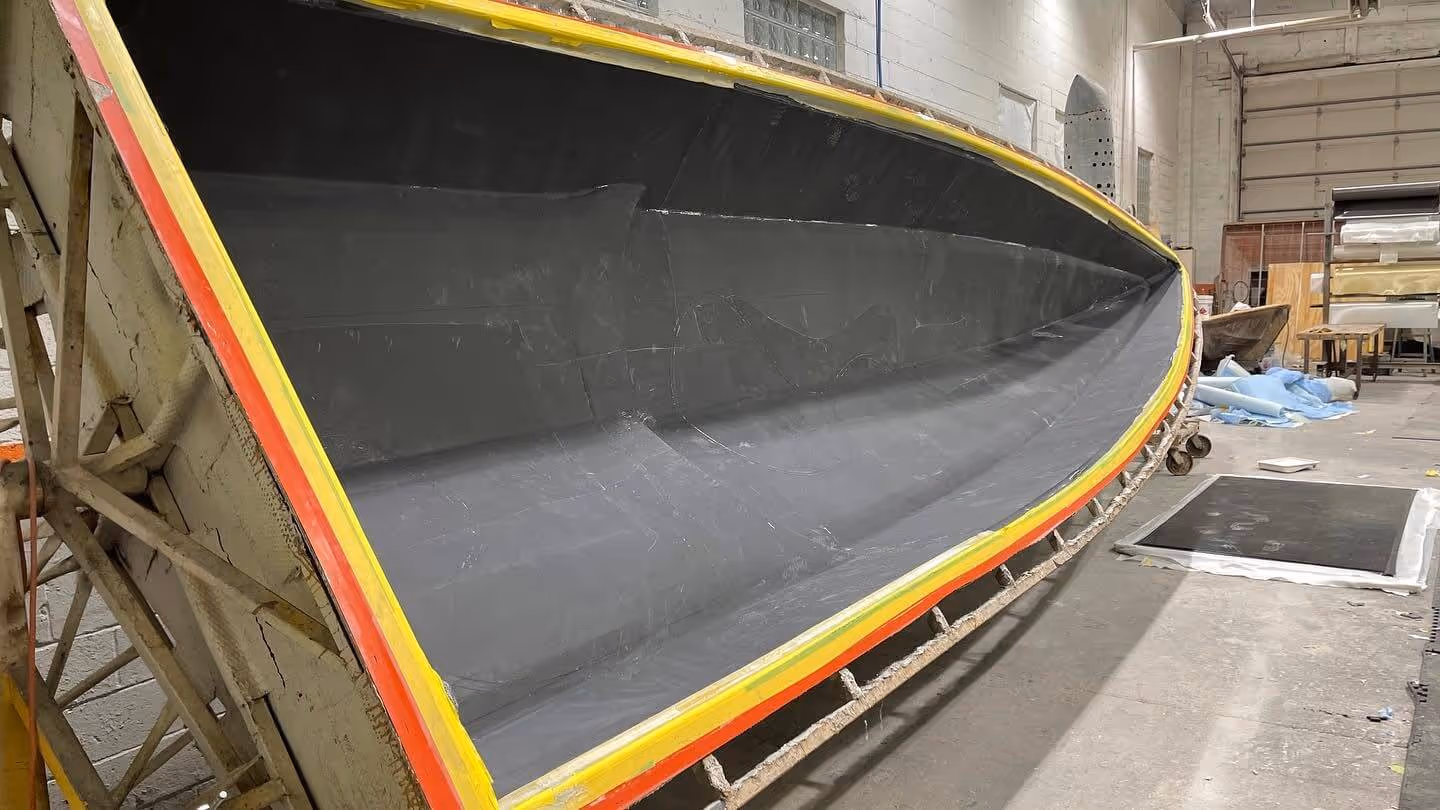 LSB Extreme composite powerboat racing on water